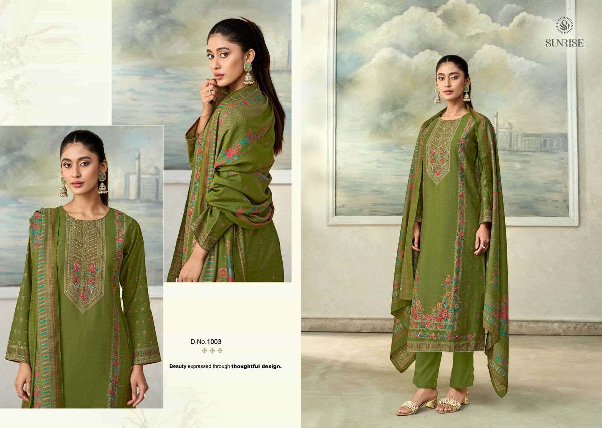Sunrise Singhar Vintage Silk Dress Material