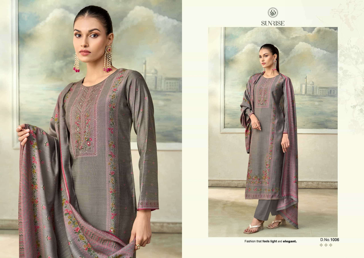 Sunrise Singhar Vintage Silk Dress Material