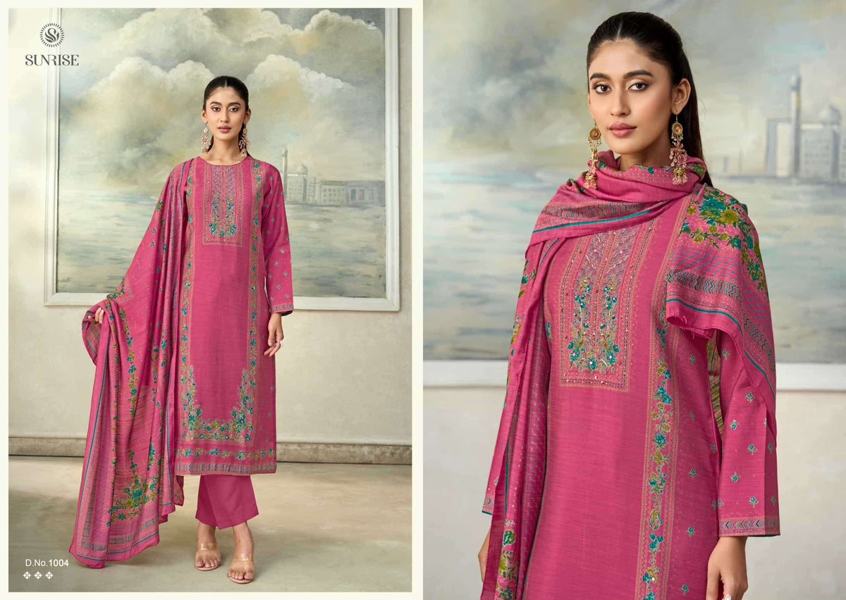 Sunrise Singhar Vintage Silk Dress Material