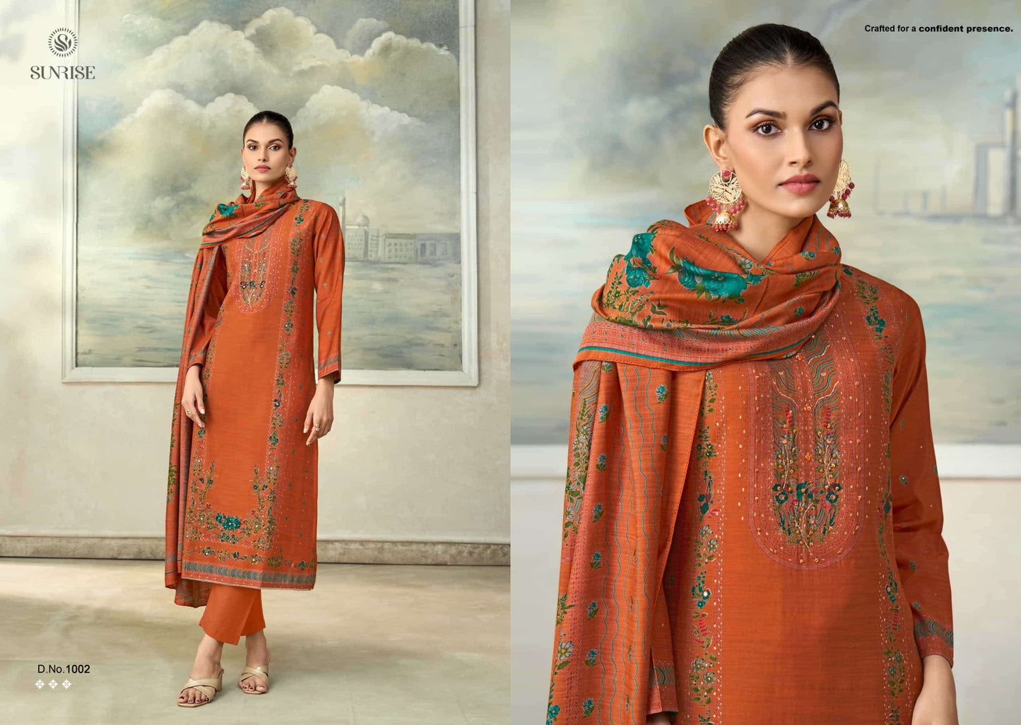 Sunrise Singhar Premium Vintage Silk Dress Material
