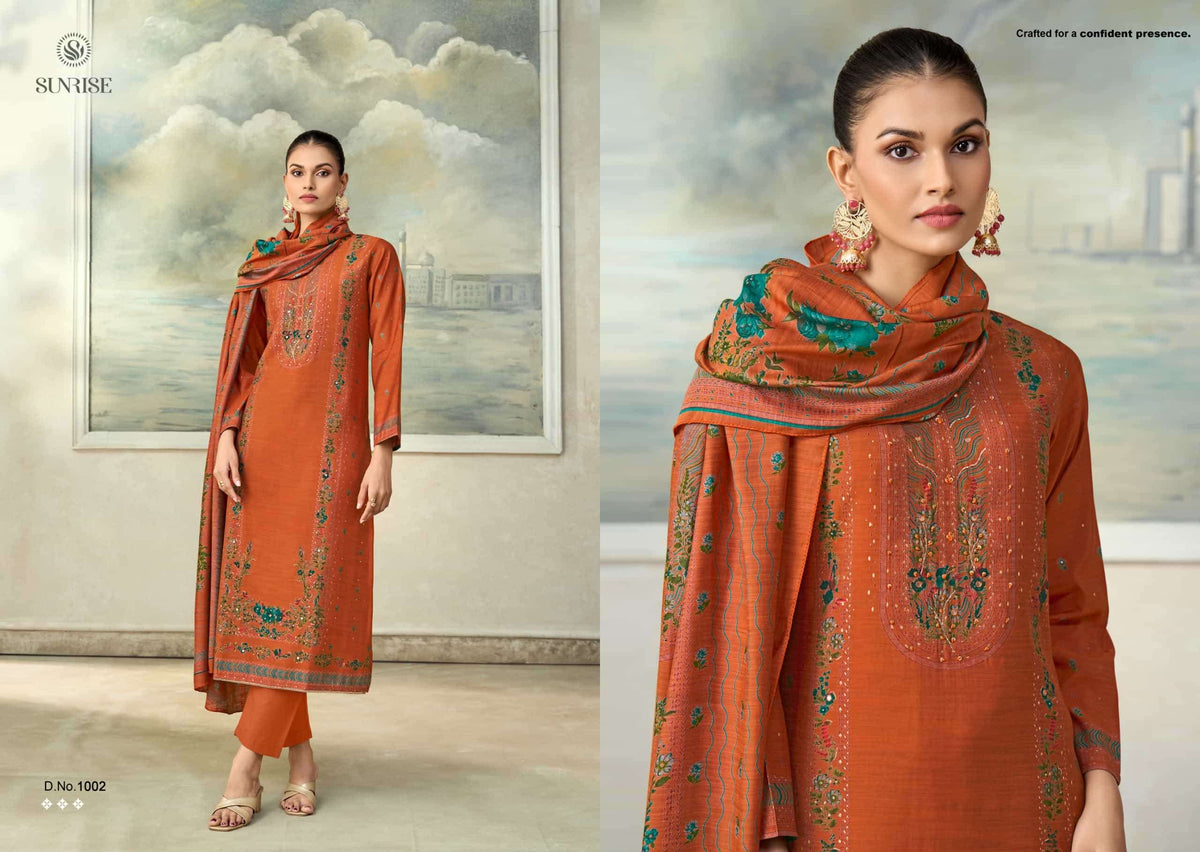 Sunrise Singhar Vintage Silk Dress Material