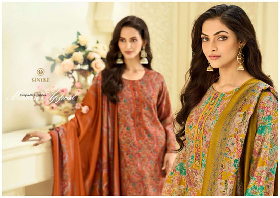 Sunrise Sitara Bostone Silk Dress Material - Amrah Wholesale