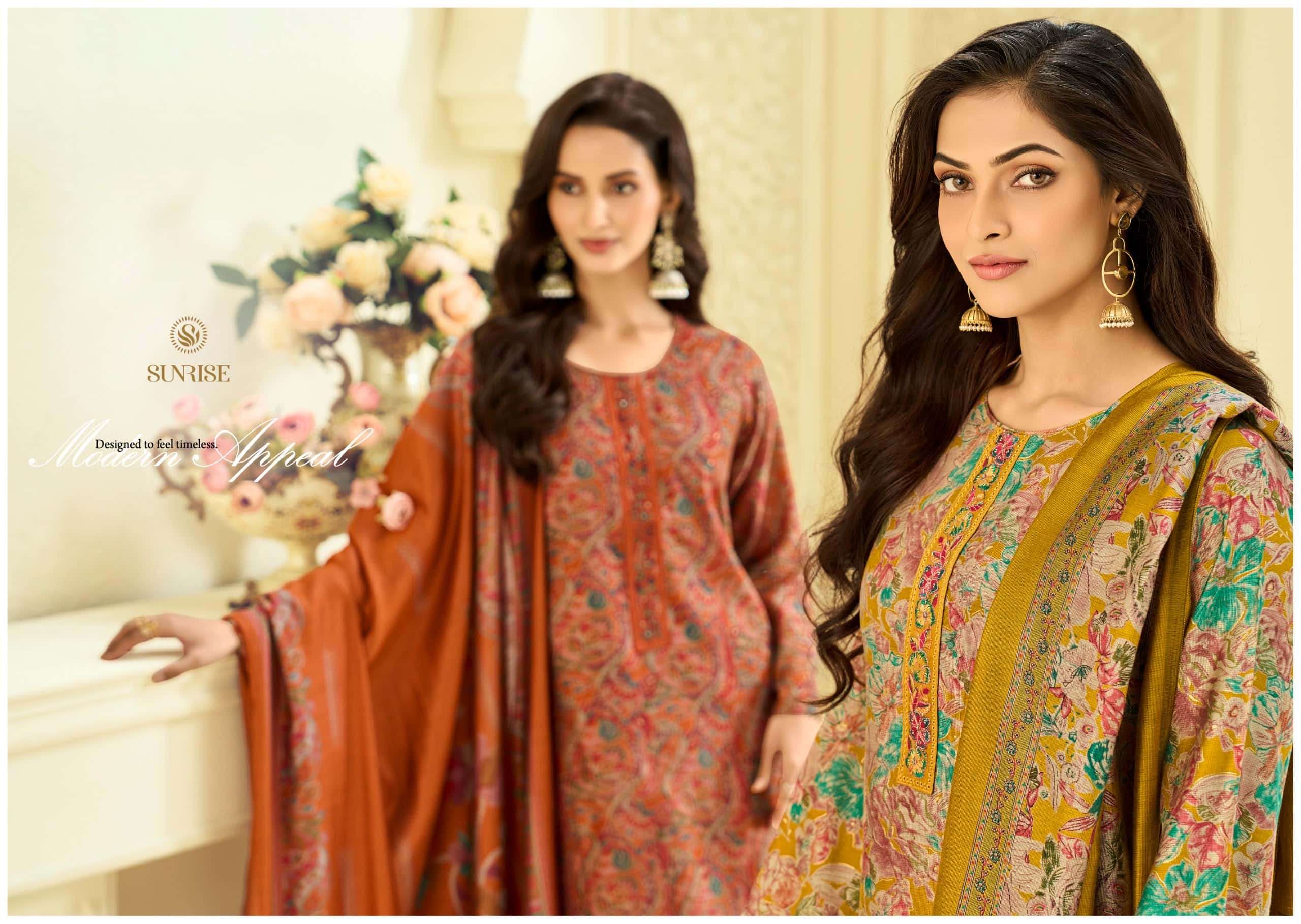 Sunrise Sitara Bostone Silk Dress Material