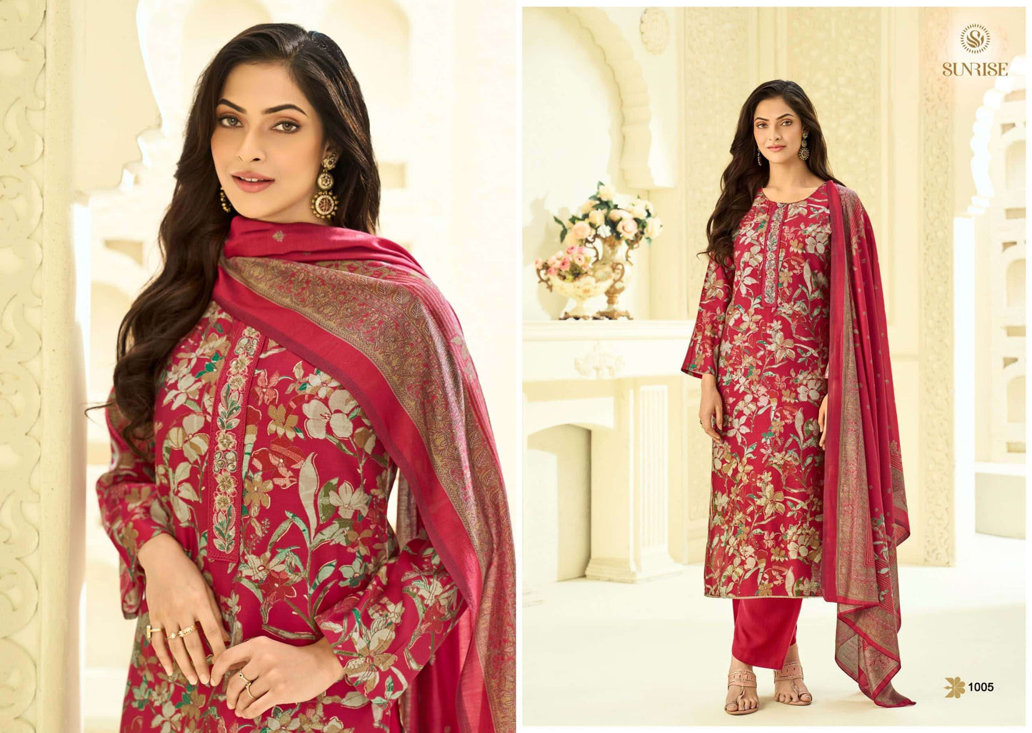 Sunrise Sitara Bostone Silk Dress Material