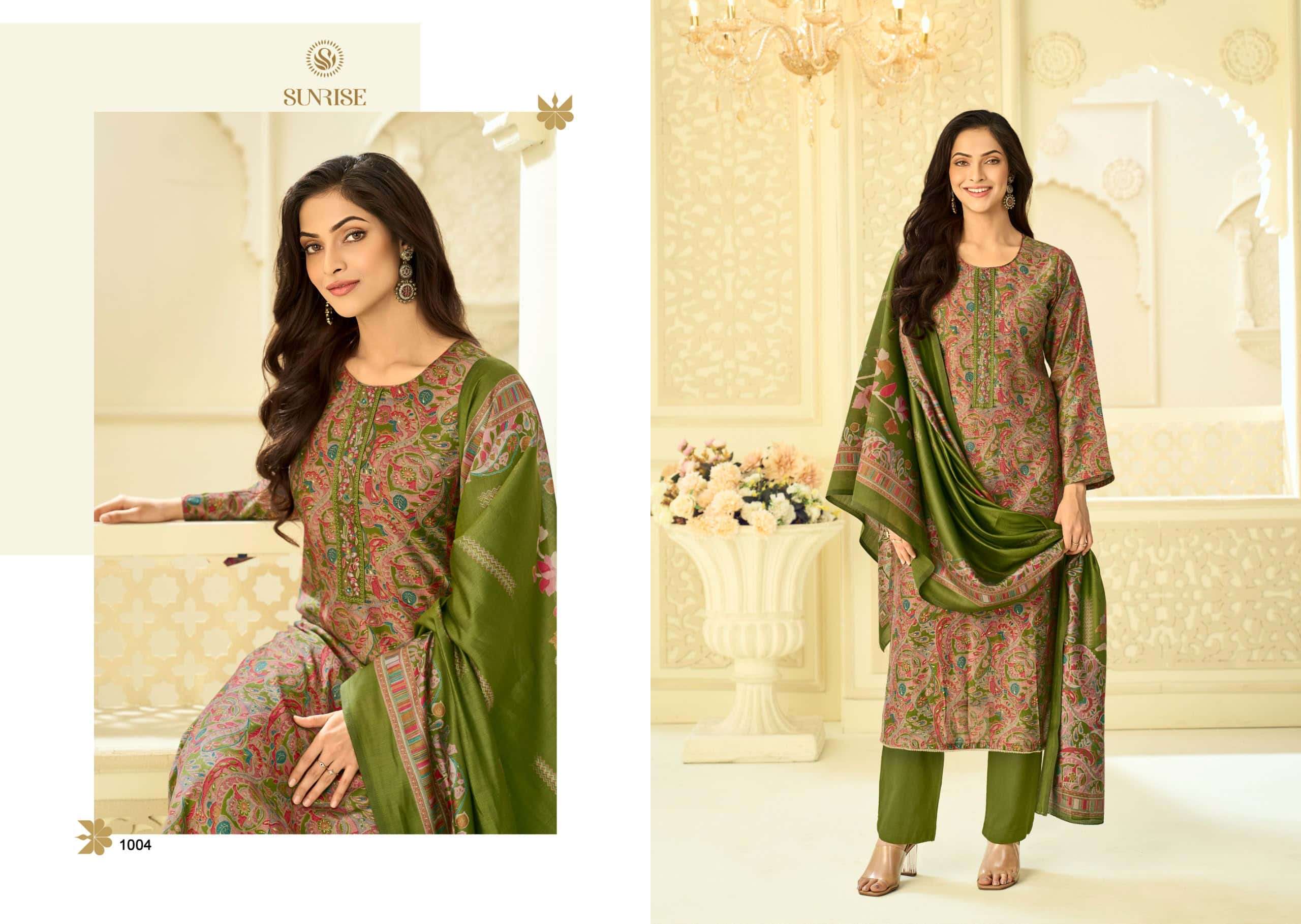 Sunrise Sitara Bostone Silk Dress Material