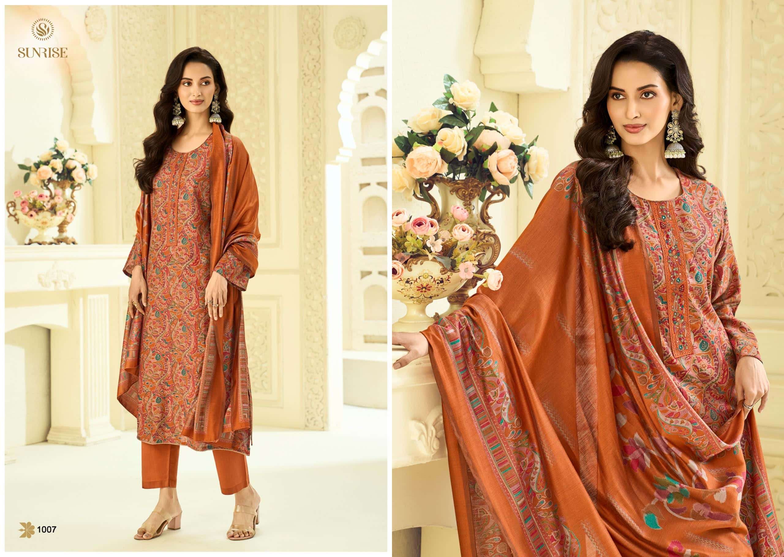 Sunrise Sitara Bostone Silk Dress Material