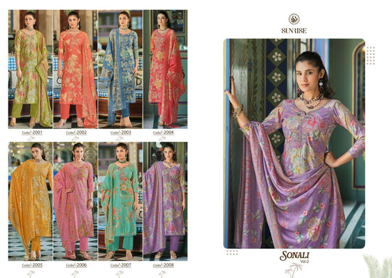 Sunrise Sonali Vol 2 Vintage Silk Dress Material - Amrah Wholesale