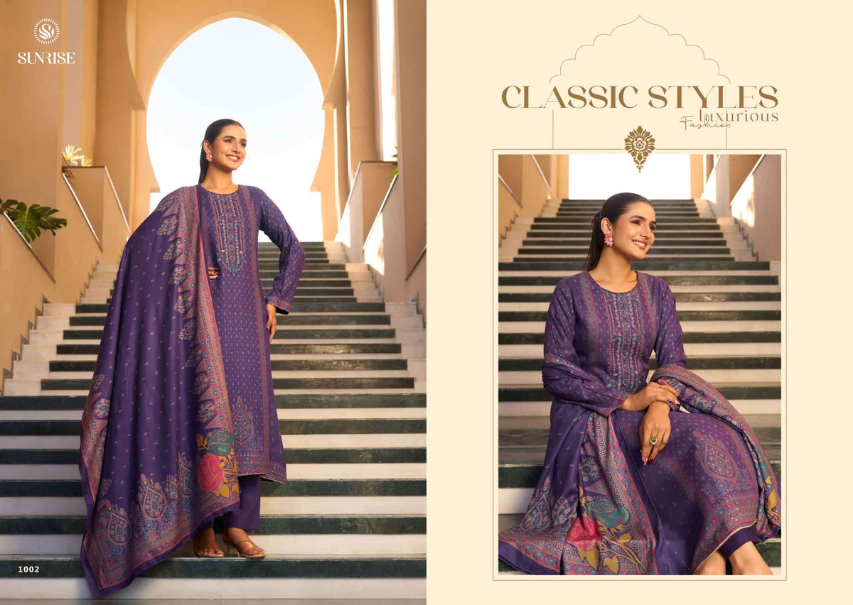 Sunrise Sonam Winter Viscose Pashmina Dress Material
