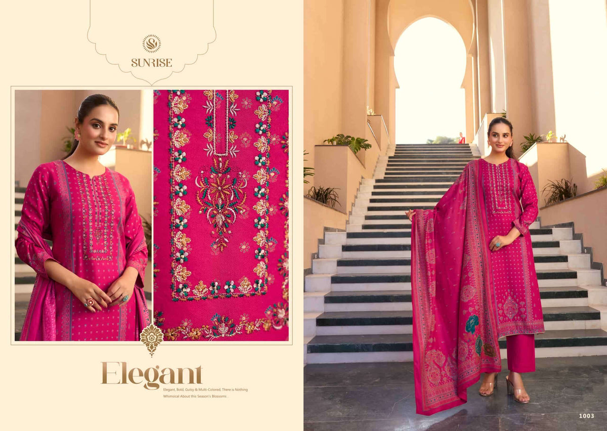 Sunrise Sonam Winter Viscose Pashmina Dress Material