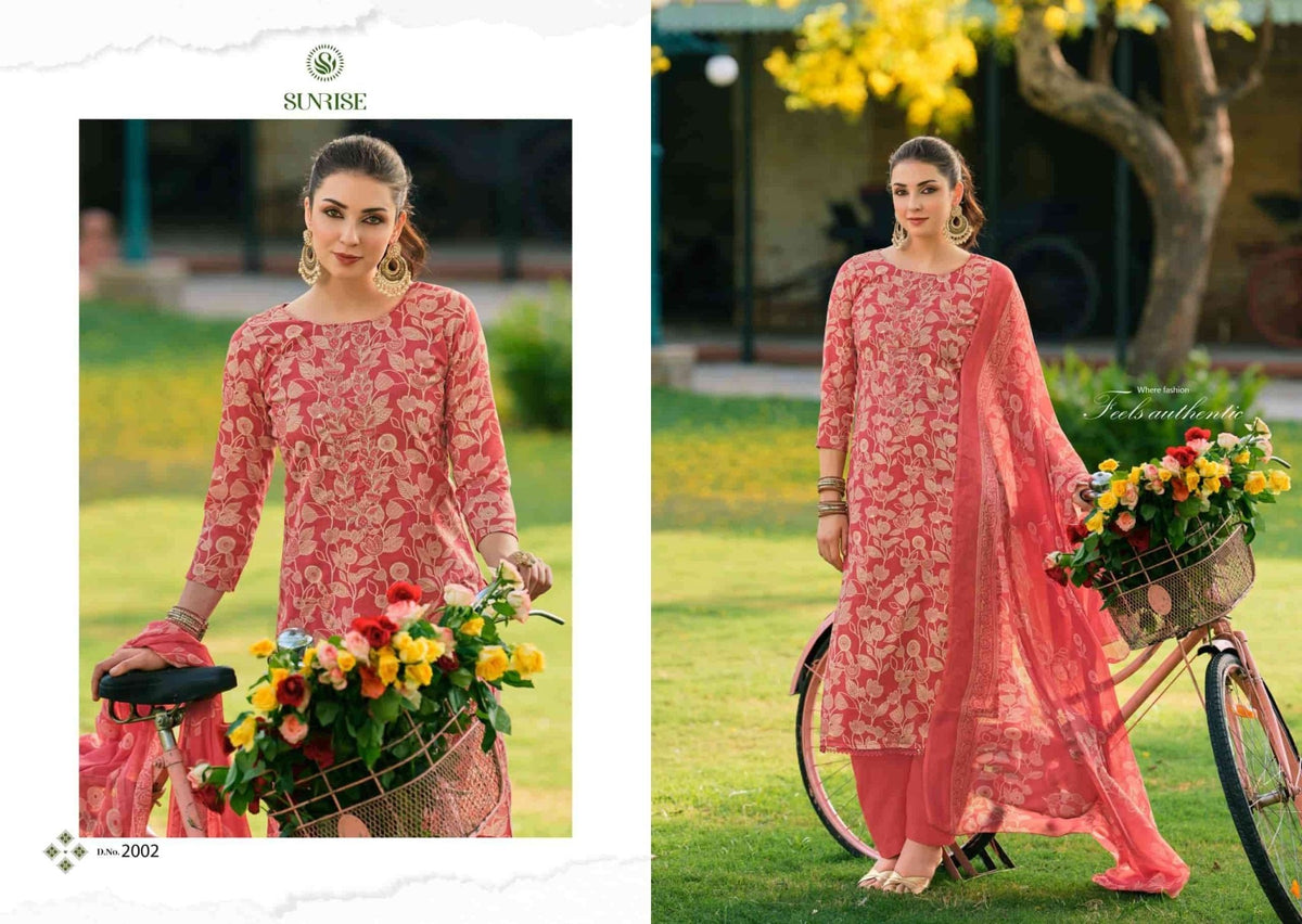 Sunrise Soni Kudi Plus Vol 2 Slub Cotton Dress Material - Amrah Wholesale