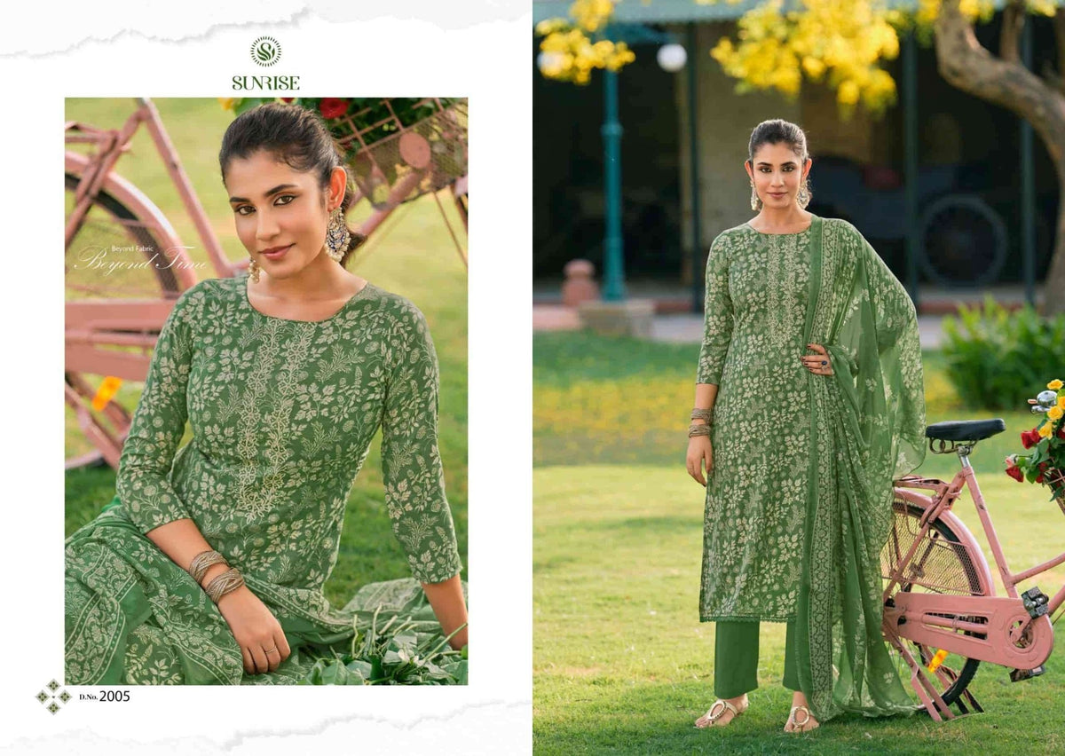 Sunrise Soni Kudi Plus Vol 2 Slub Cotton Dress Material - Amrah Wholesale