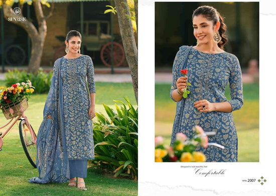 Sunrise Soni Kudi Plus Vol 2 Slub Cotton Dress Material - Amrah Wholesale