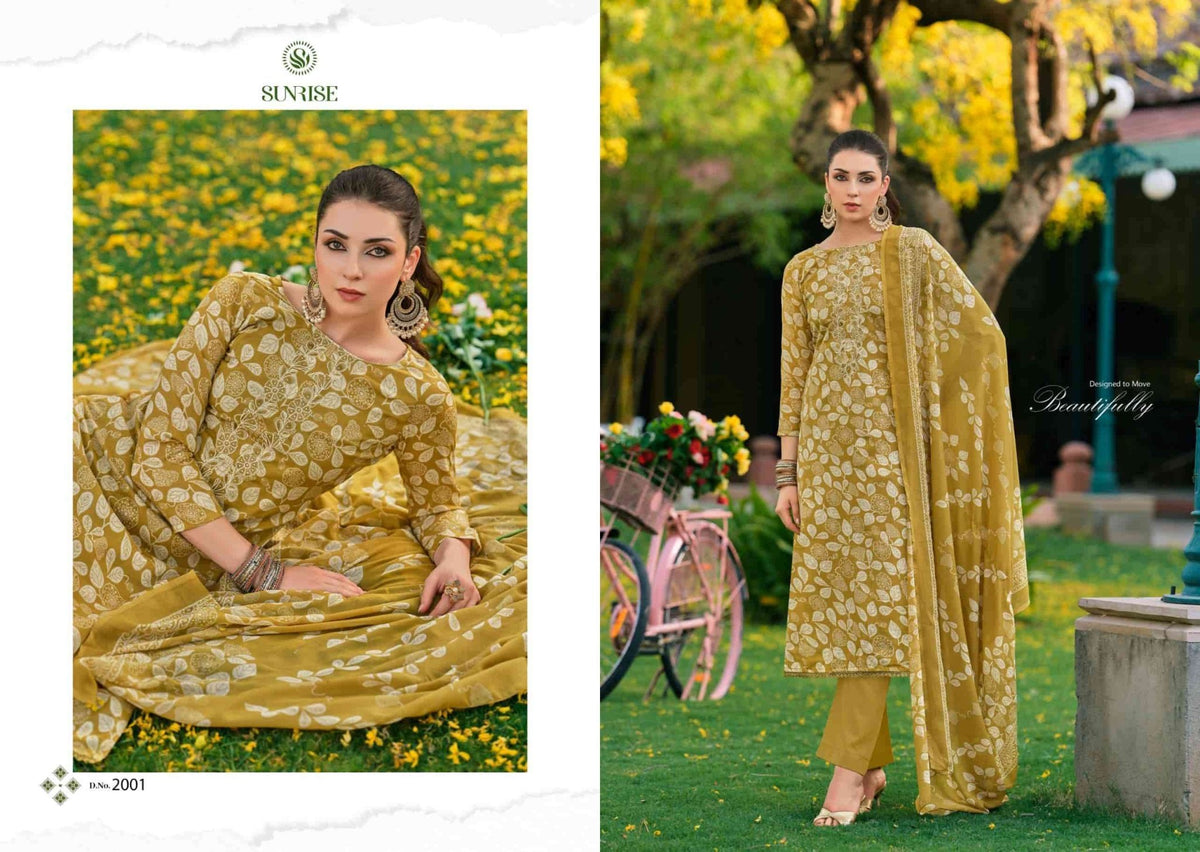 Sunrise Soni Kudi Plus Vol 2 Slub Cotton Dress Material - Amrah Wholesale