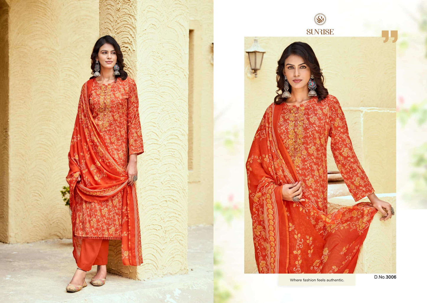 Sunrise Soni Kudi Plus Vol 3 Slub Cotton Foil Print Dress Material