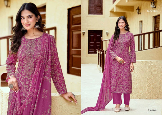 Sunrise Soni Kudi Plus Vol 3 Slub Cotton Foil Print Dress Material