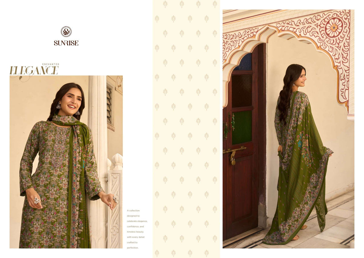 Sunrise Suhana Winter Heavy Viscose Pashmina Dress Material