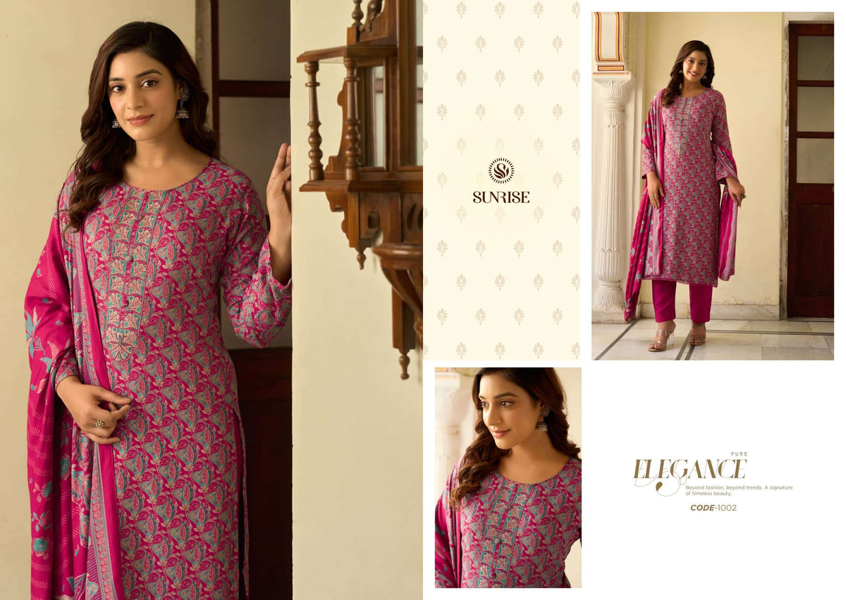 Sunrise Suhana Winter Heavy Viscose Pashmina Dress Material