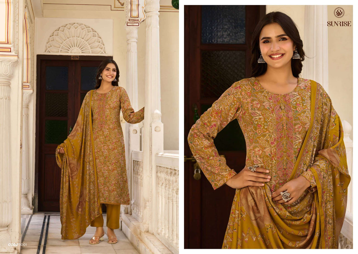 Sunrise Suhana Winter Heavy Viscose Pashmina Dress Material
