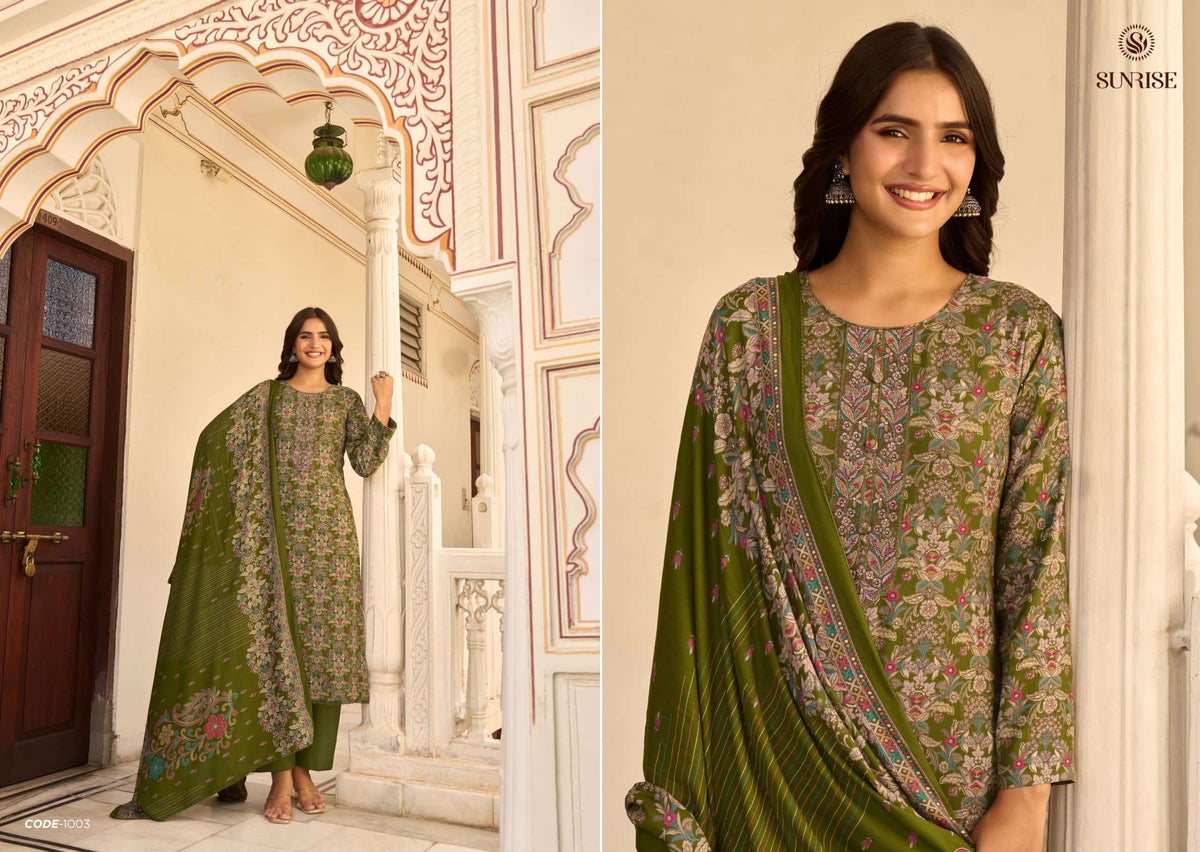 Sunrise Suhana Winter Heavy Viscose Pashmina Dress Material