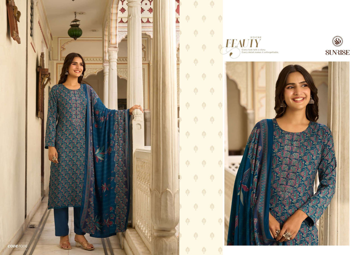 Sunrise Suhana Winter Heavy Viscose Pashmina Dress Material