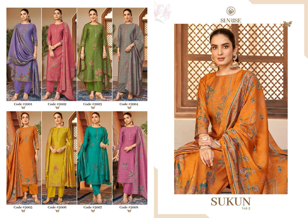 Sunrise Sukun Vol 2 Dress Material - Amrah Wholesale