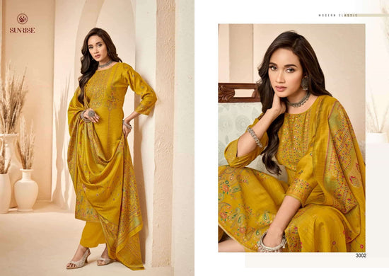 Sunrise Sukun Vol 3 Vintage Silk Dress Material - Amrah Wholesale