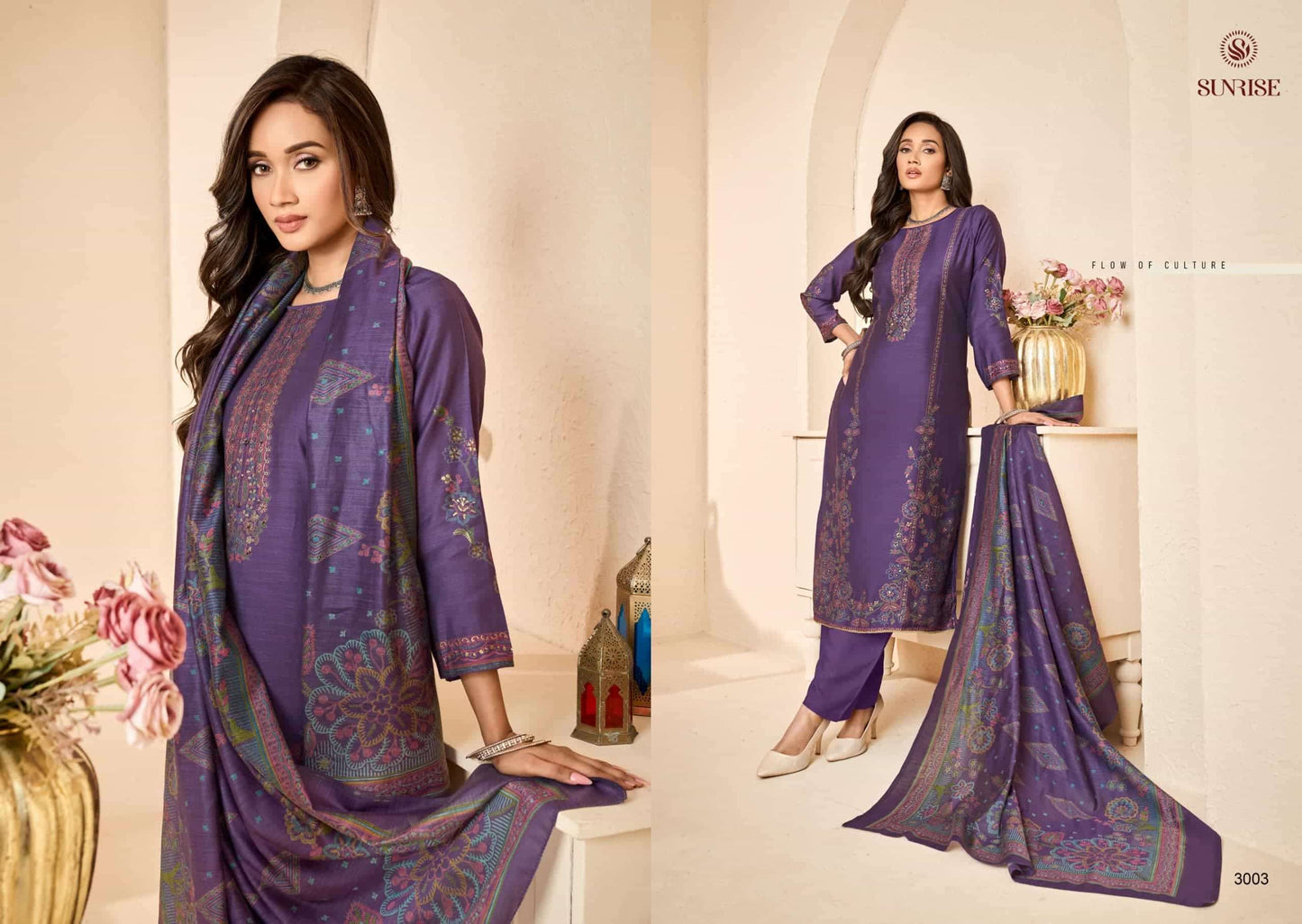 Sunrise Sukun Vol 3 Vintage Silk Dress Material