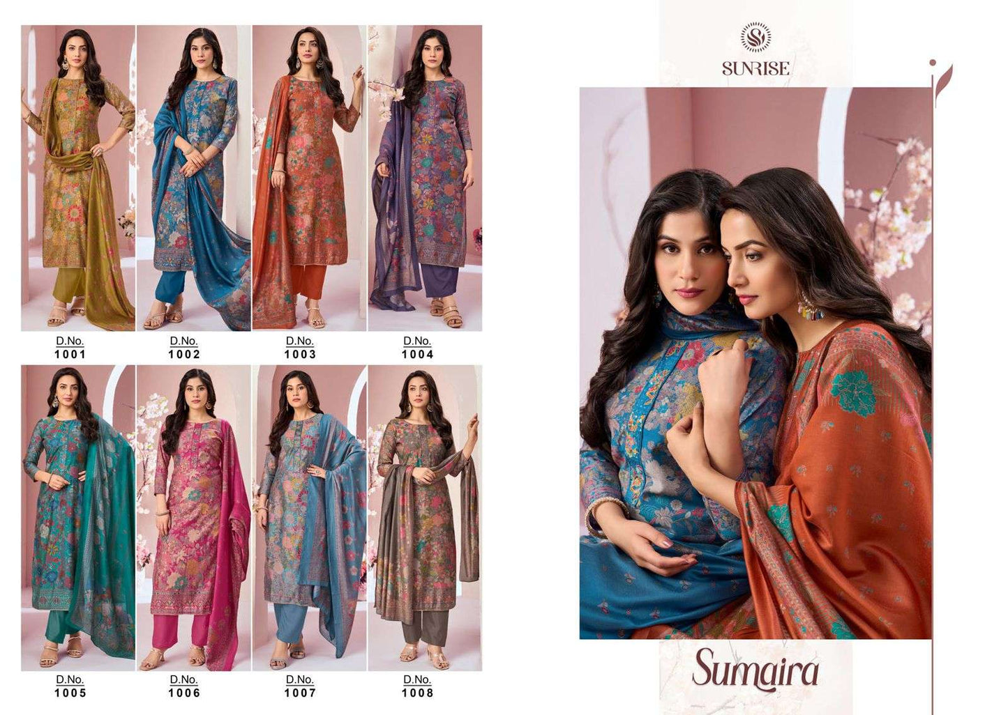 Sunrise Sumaira Modal Silk Foil Print Dress Material