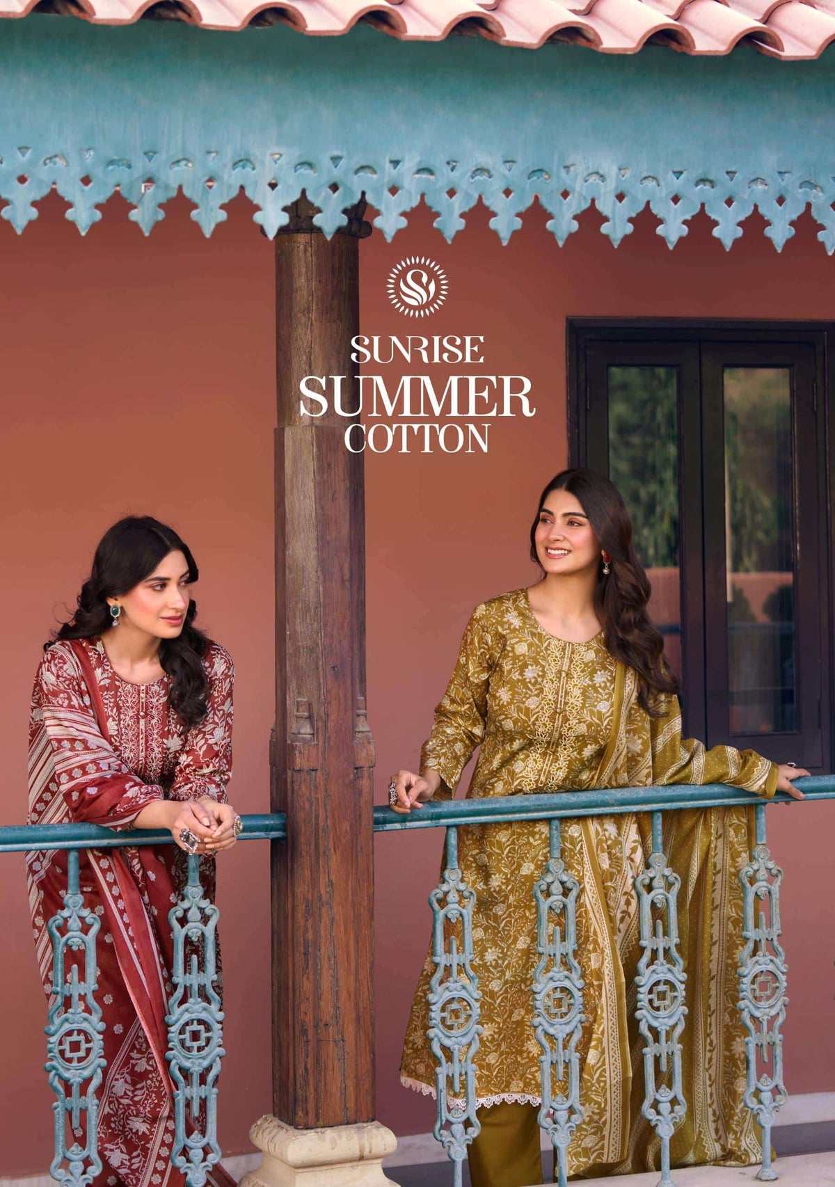 Sunrise Summer Cotton Heavy Jam Satin Dress Material