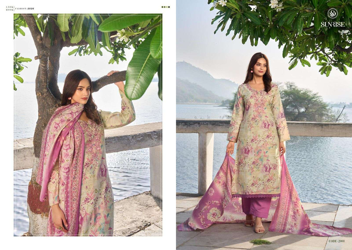Sunrise Summer Silk Vol 2 Vintage Silk Dress Material - Amrah Wholesale