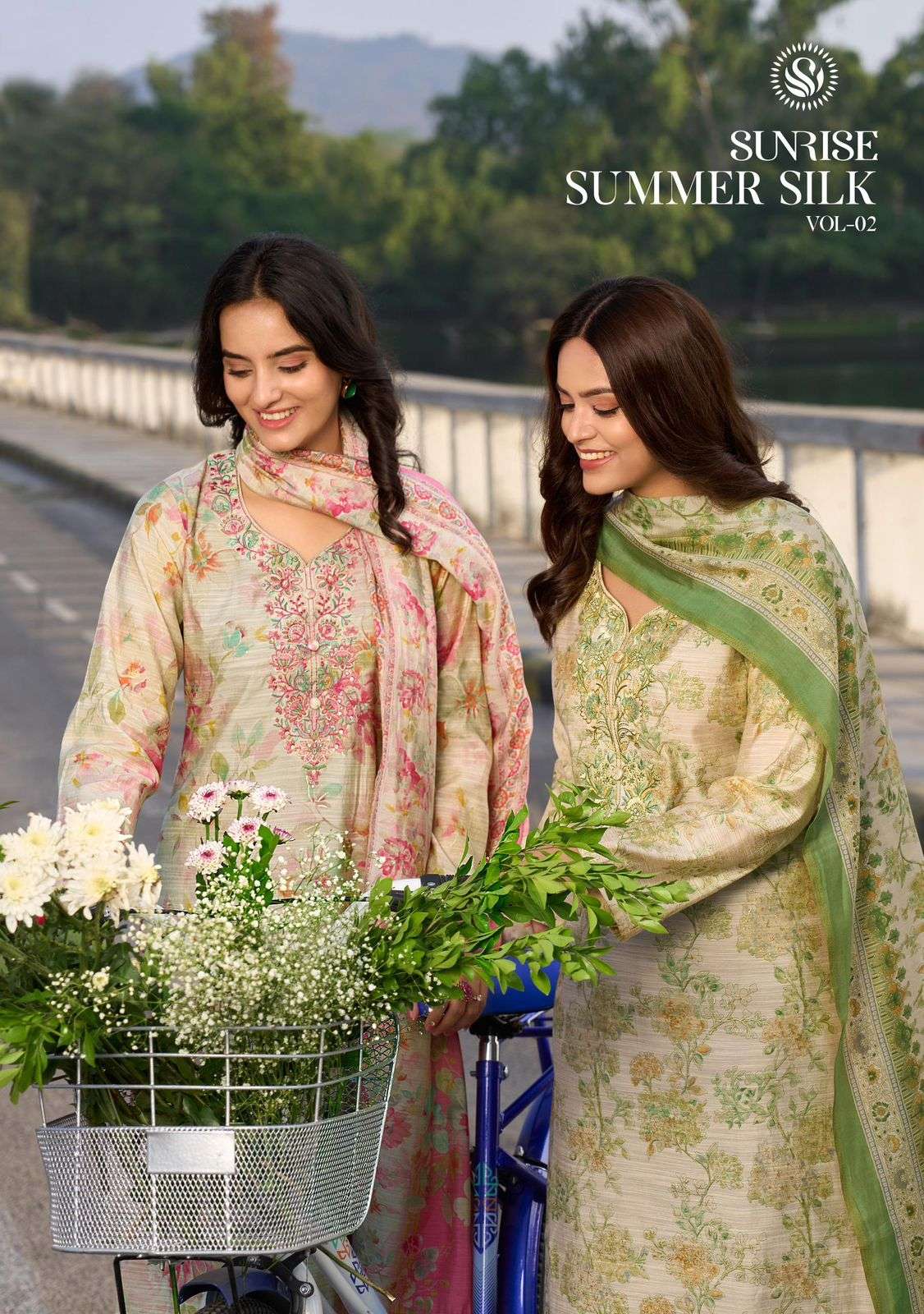 Sunrise Summer Silk Vol 2 Vintage Silk Dress Material - Amrah Wholesale