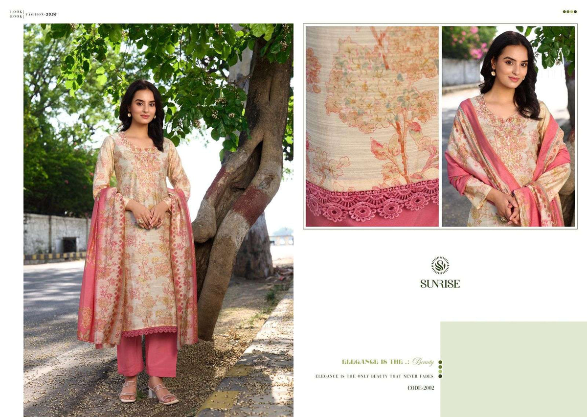 Sunrise Summer Silk Vol 2 Vintage Silk Dress Material - Amrah Wholesale