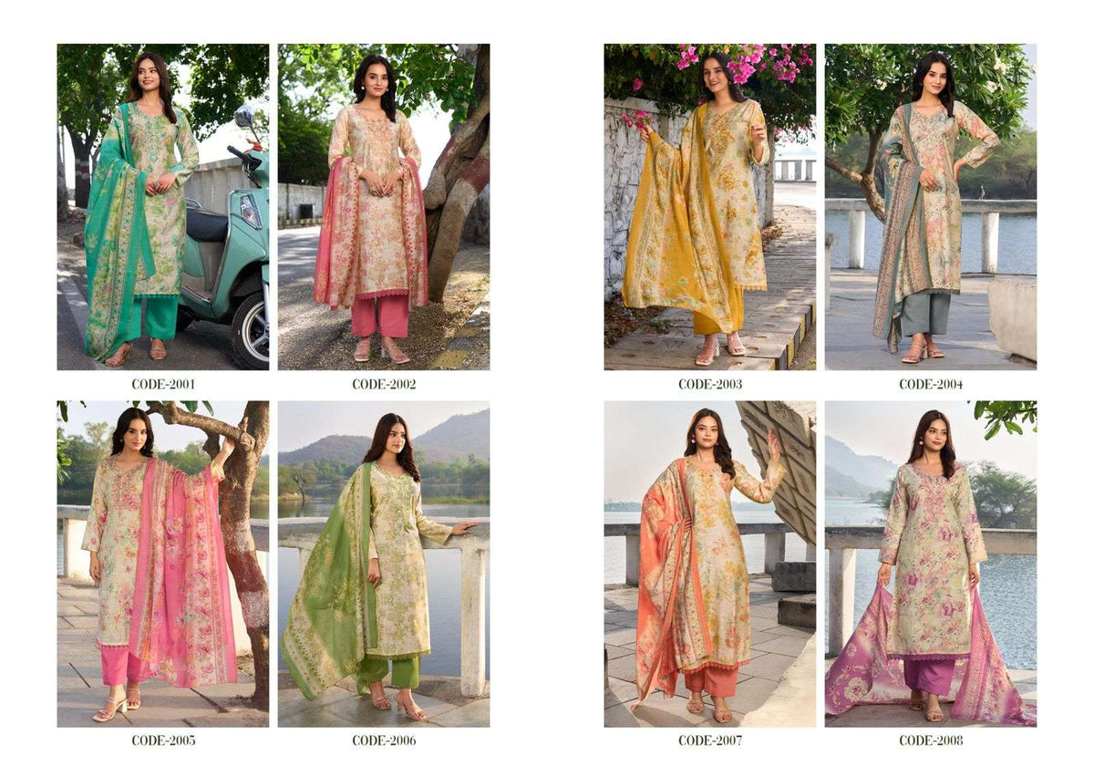 Sunrise Summer Silk Vol 2 Vintage Silk Dress Material - Amrah Wholesale