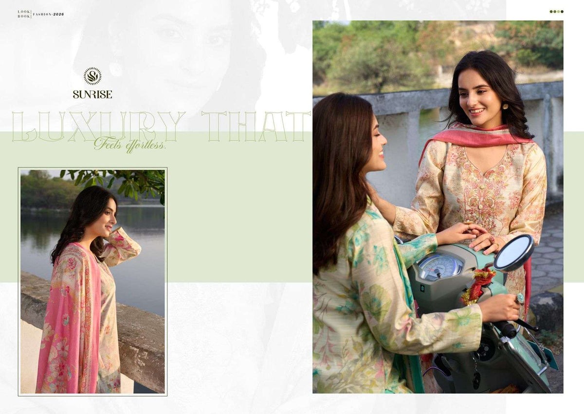 Sunrise Summer Silk Vol 2 Vintage Silk Dress Material - Amrah Wholesale