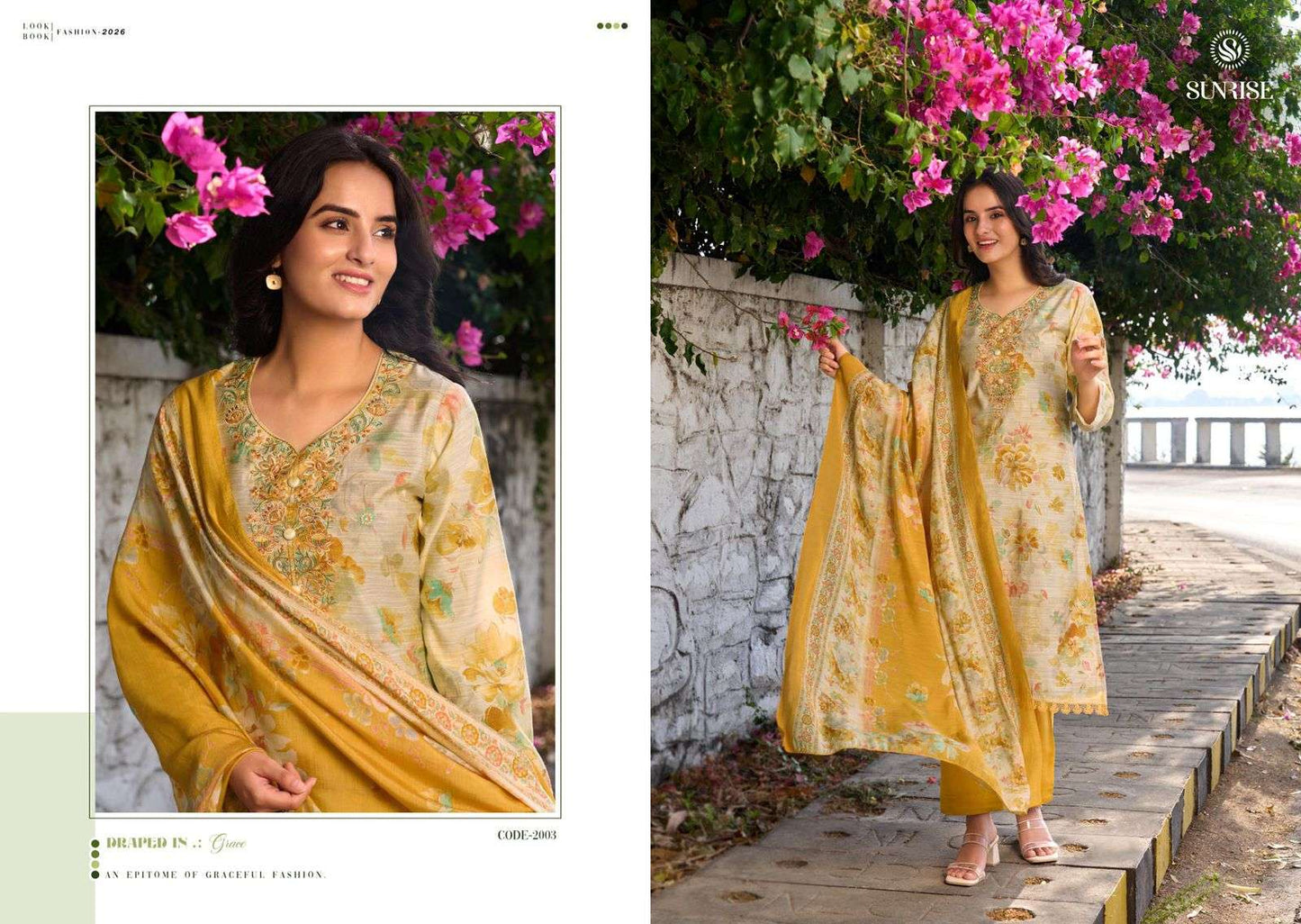 Sunrise Summer Silk Vol 2 Vintage Silk Dress Material