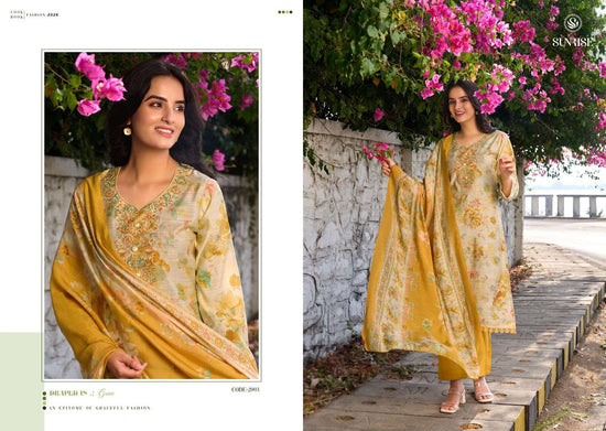 Sunrise Summer Silk Vol 2 Vintage Silk Dress Material