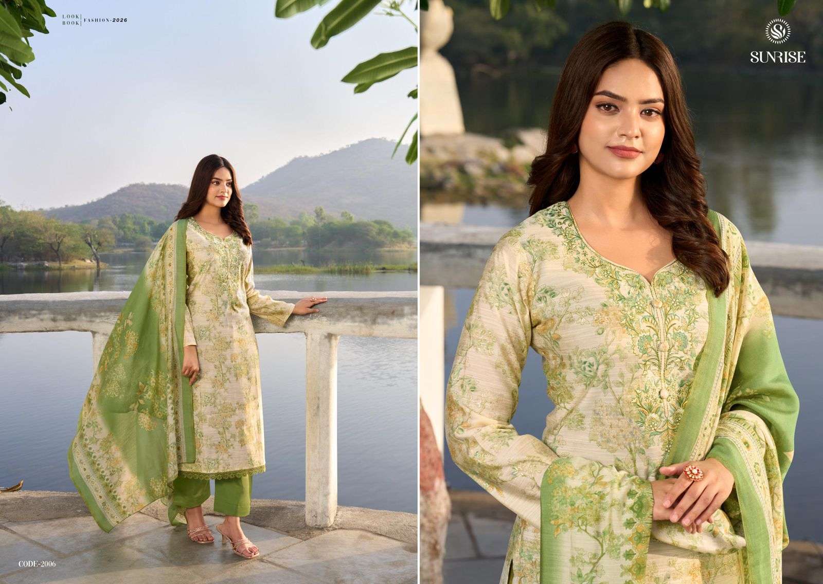 Sunrise Summer Silk Vol 2 Vintage Silk Dress Material