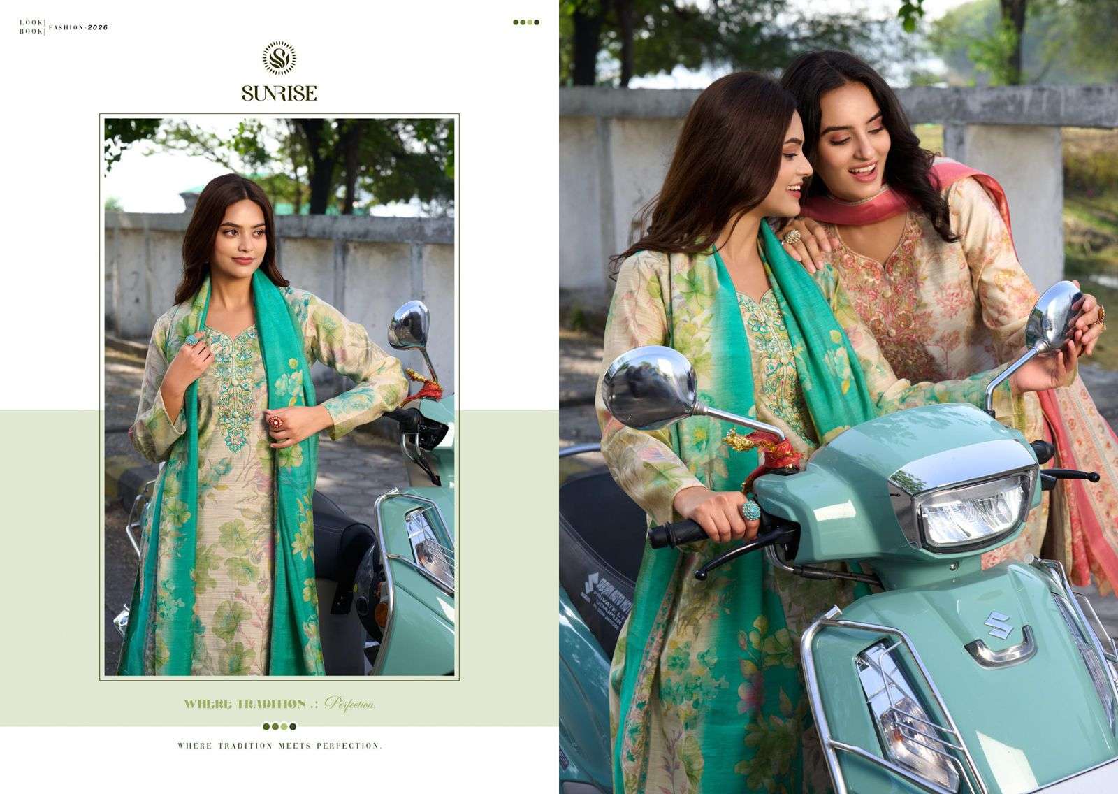 Sunrise Summer Silk Vol 2 Vintage Silk Dress Material