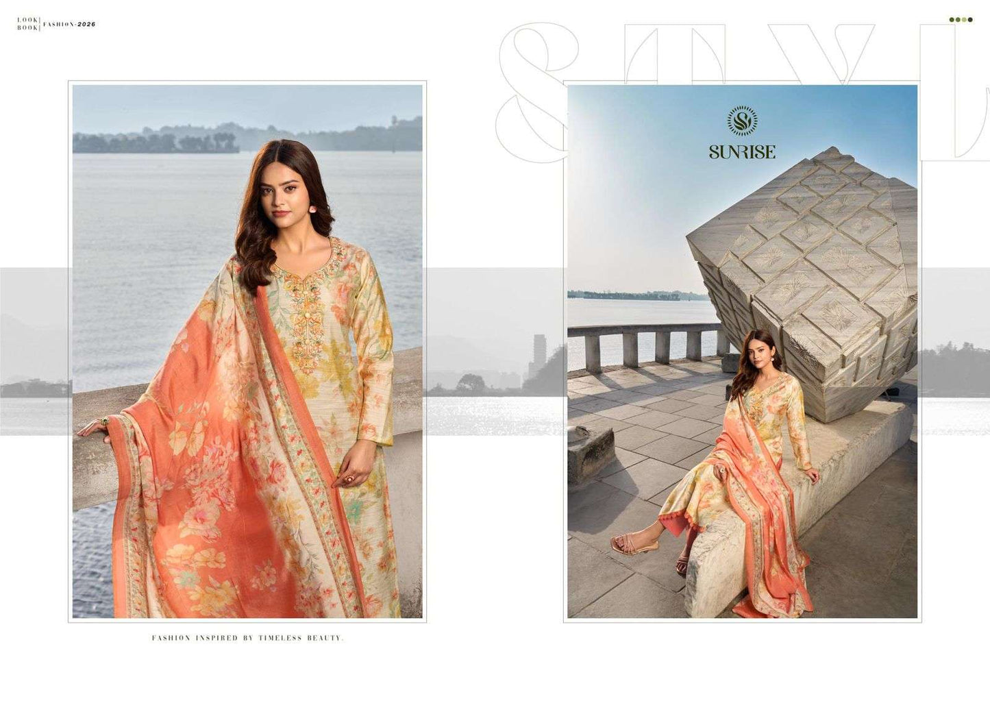 Sunrise Summer Silk Vol 2 Vintage Silk Dress Material