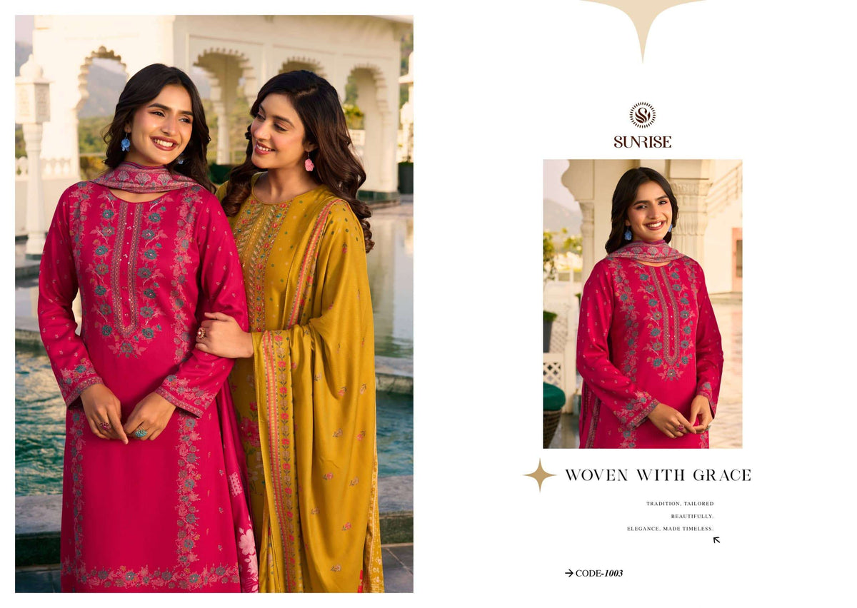 Sunrise Sunehri Pashmina Handwork Salwar Suit