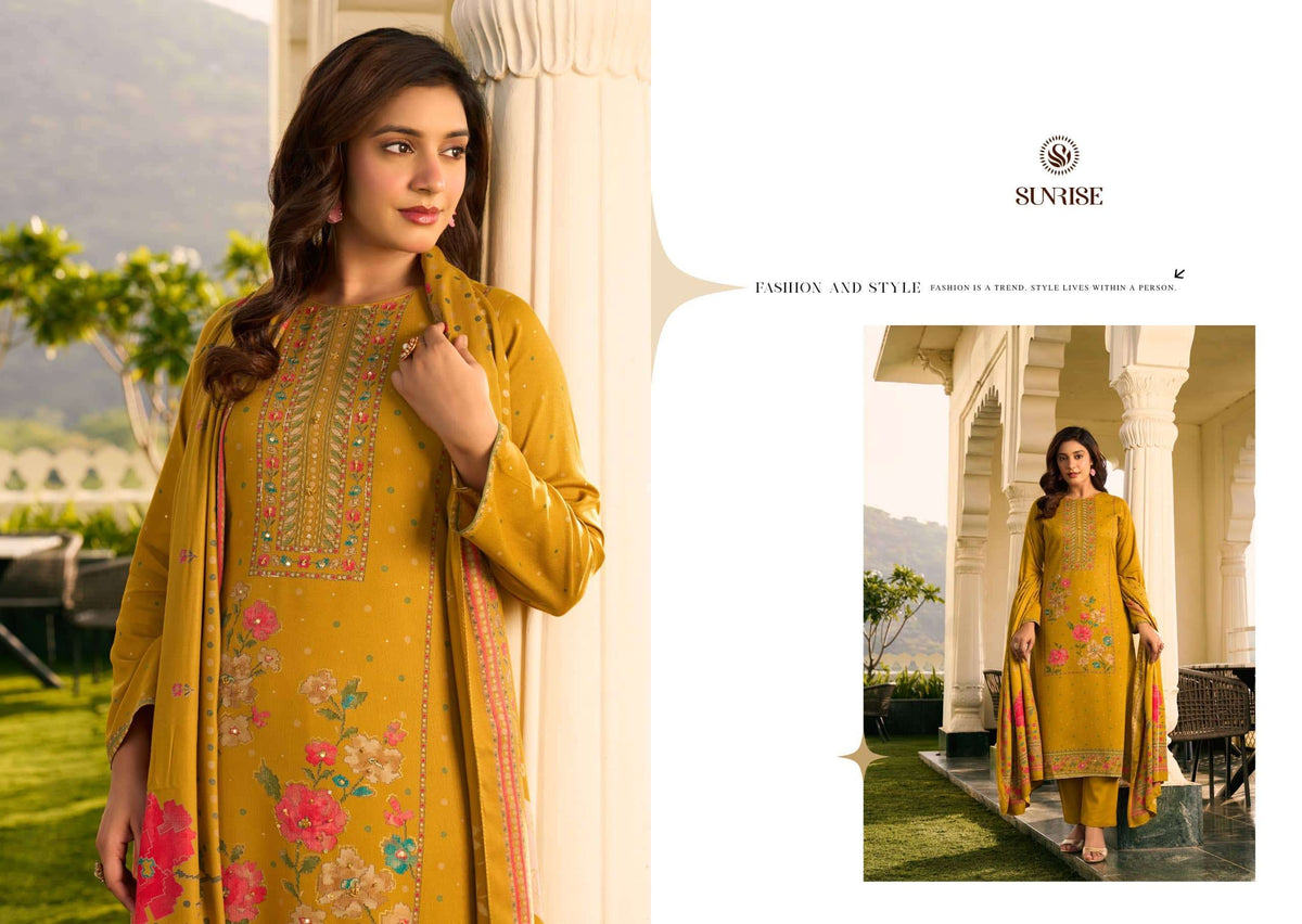 Sunrise Sunehri Pashmina Handwork Salwar Suit
