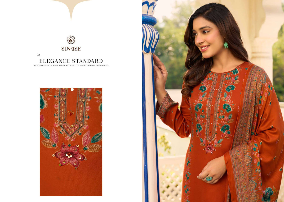 Sunrise Sunehri Pashmina Handwork Salwar Suit