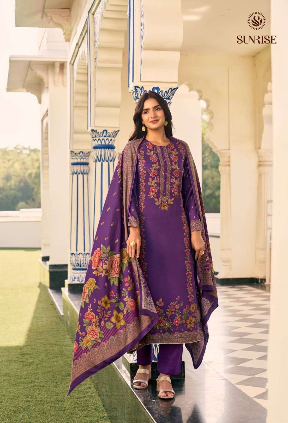 Sunrise Sunehri Pashmina Handwork Salwar Suit