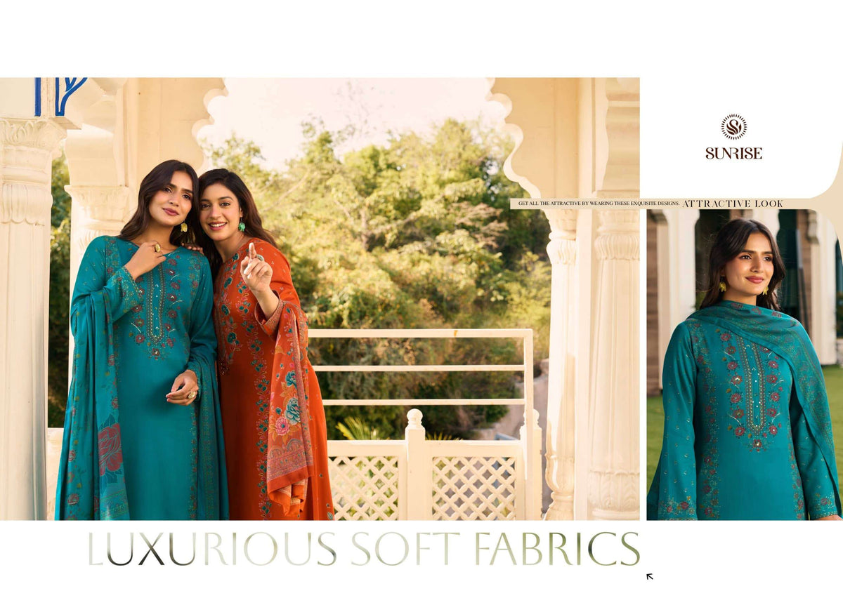 Sunrise Sunehri Pashmina Handwork Salwar Suit