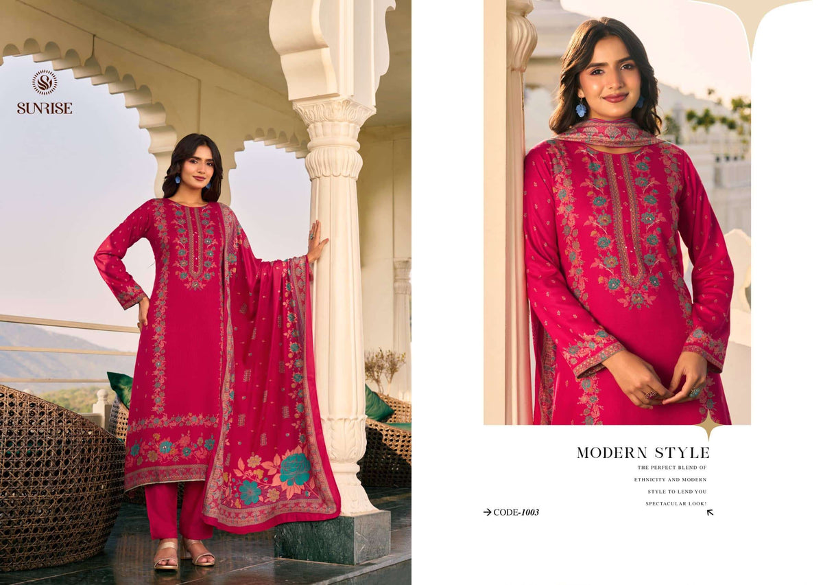 Sunrise Sunehri Pashmina Handwork Salwar Suit