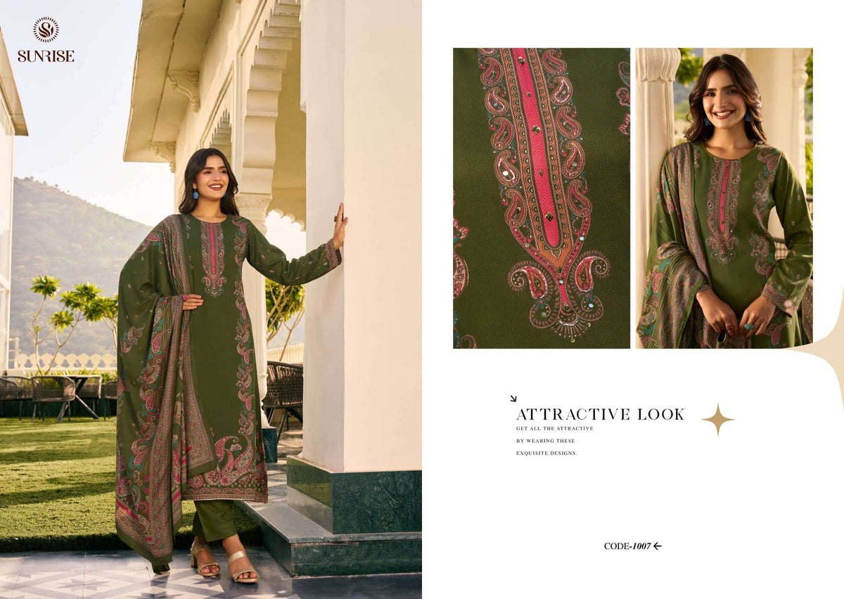 Sunrise Sunehri Pashmina Handwork Salwar Suit
