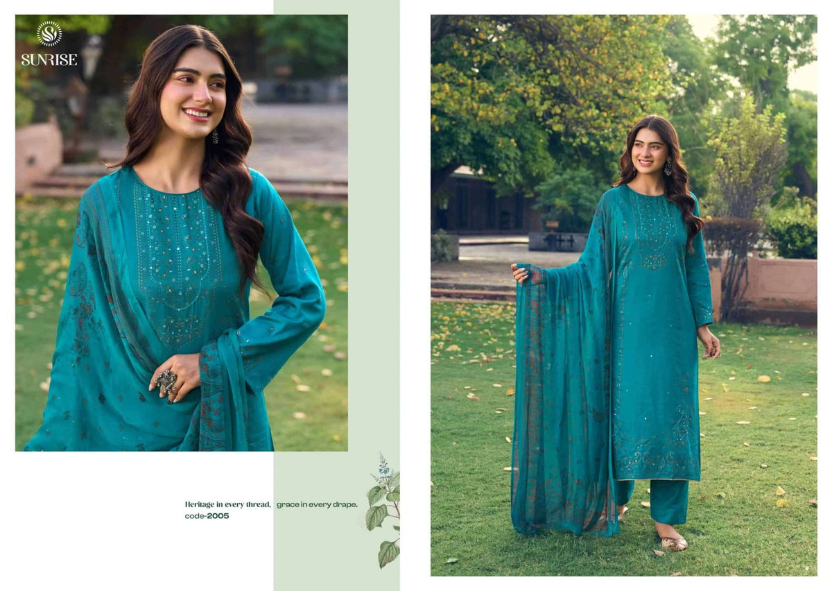 Sunrise Svara Vol 2 Jam Satin Fancy Dress Material - Amrah Wholesale