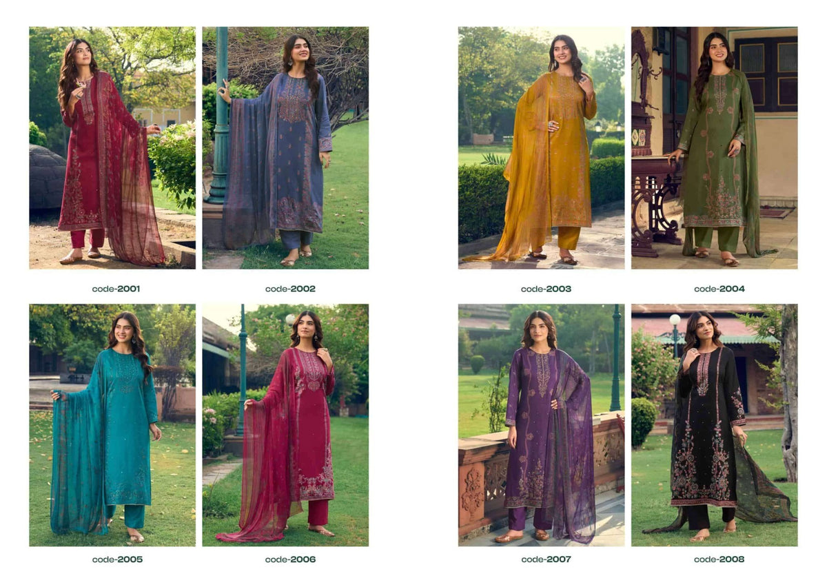 Sunrise Svara Vol 2 Jam Satin Fancy Dress Material - Amrah Wholesale