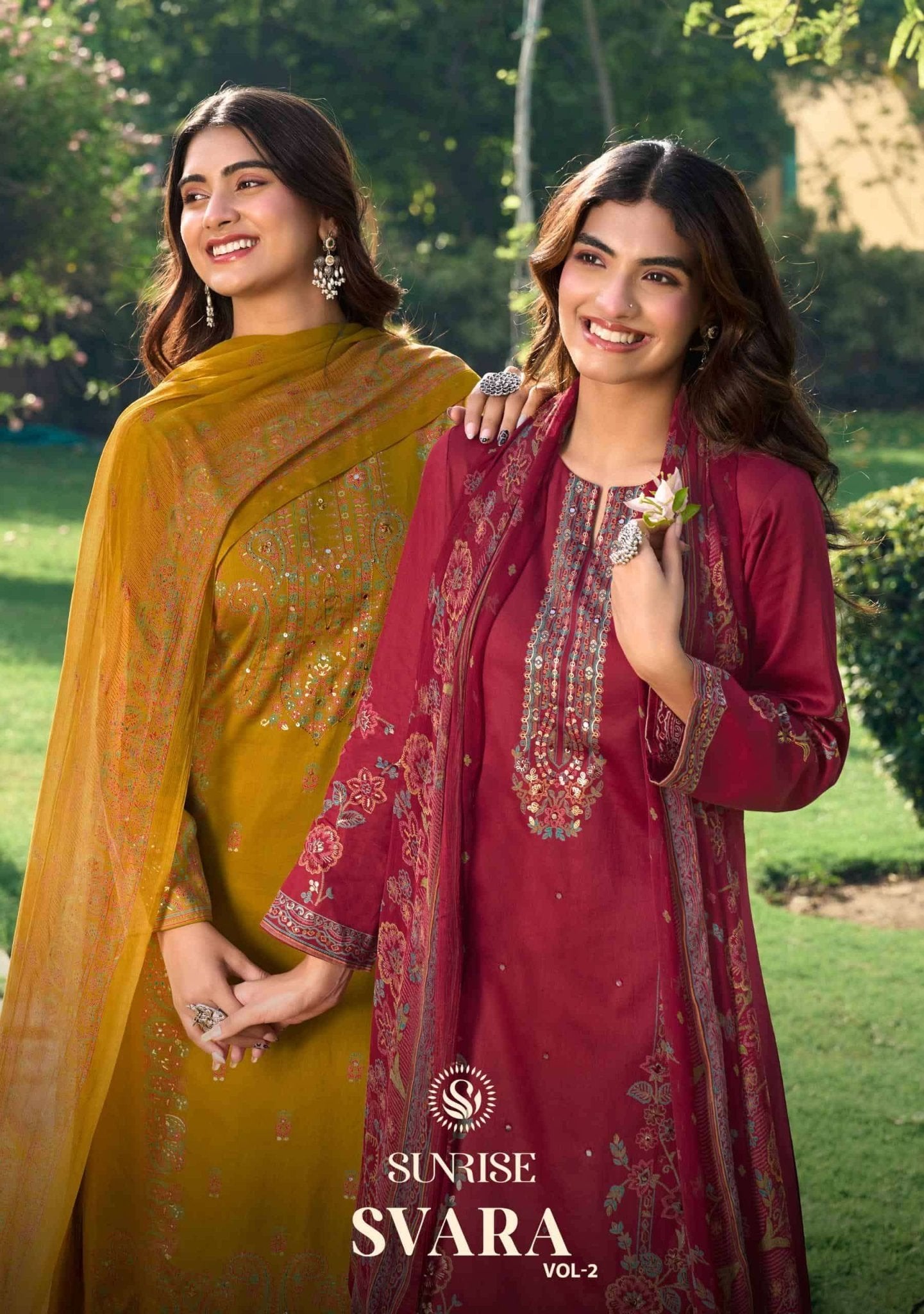 Sunrise Svara Vol 2 Jam Satin Fancy Dress Material - Amrah Wholesale