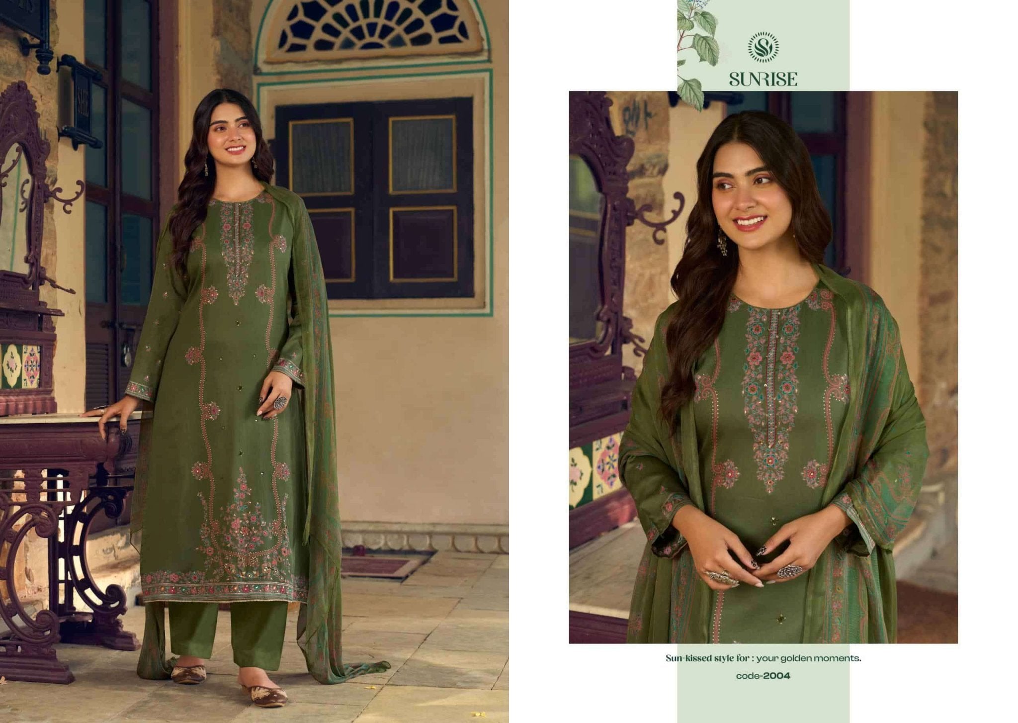 Sunrise Svara Vol 2 Jam Satin Fancy Dress Material - Amrah Wholesale